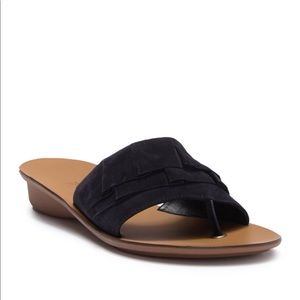 Paul Green • Ruffle Suede Wedge Sandals 8